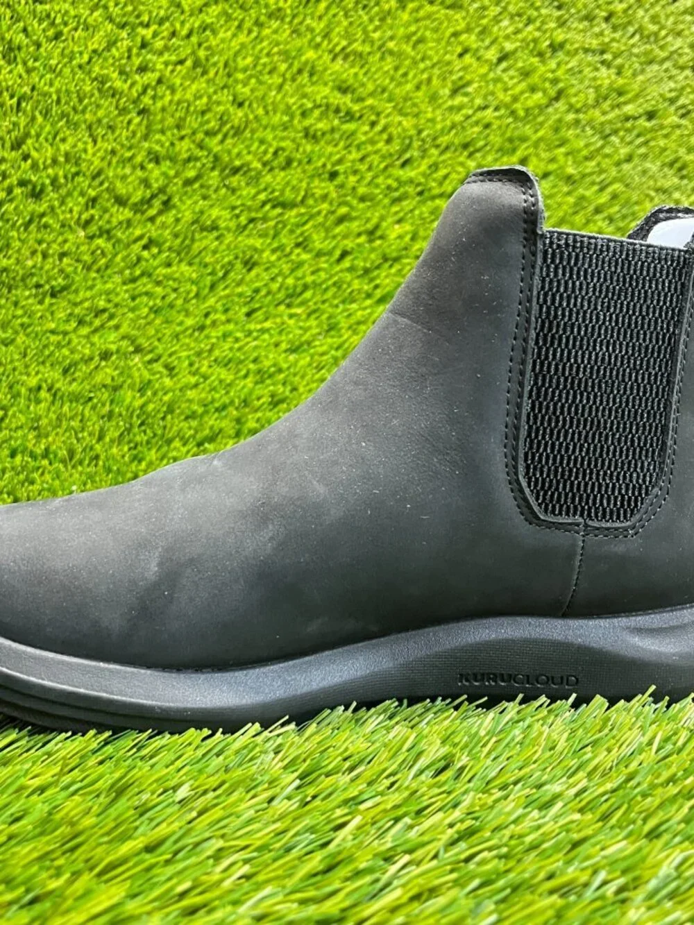 Kuru Draft Salo Mens Size 8.5 Triple Black Casual Outdoor Leather Chelsea Boots